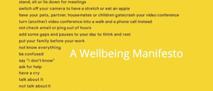A Wellbeing Manifesto
