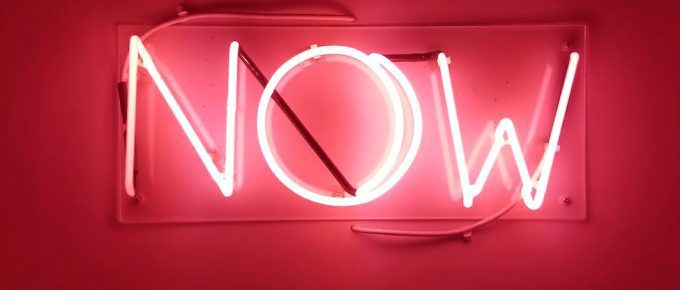 pink neon word sign